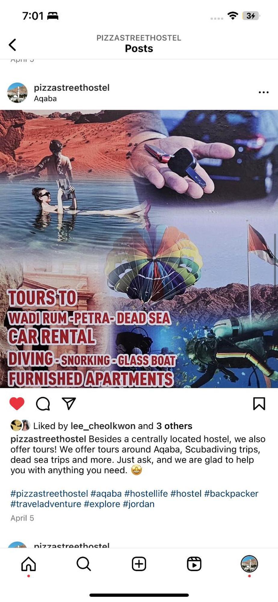Pizza Street Hostel アカバ エクステリア 写真
